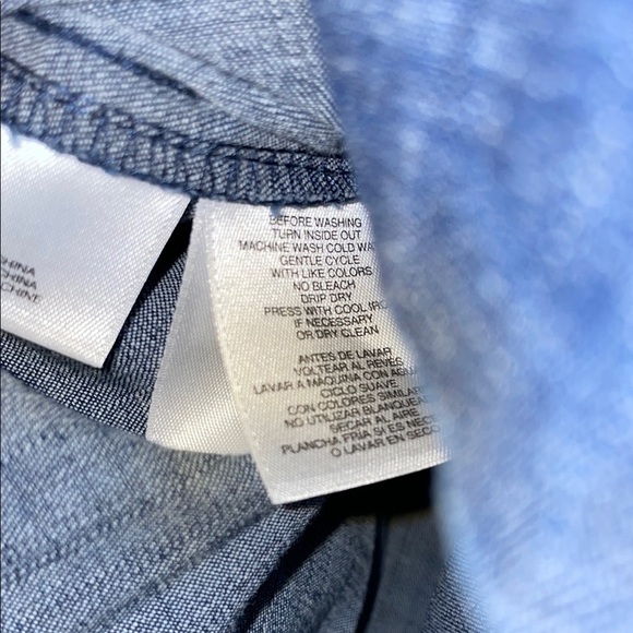 Anne Klein Blue Denim Midi Dress Sz 8 stretchy Jean material - Picture 6 of 8